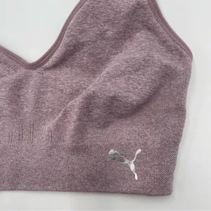 Puma Sports Bra‎ Adjustable Straps Mauve Yoga Gym Wear Size Small thumbnail 3