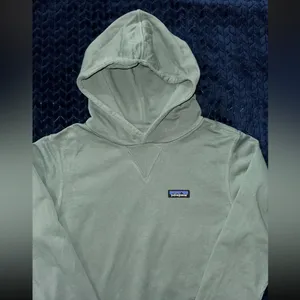PATAGONIA Regenerative Organic Cotton Hoody‎ Sweatshirt Hemlock Green Size 2XS thumbnail 3
