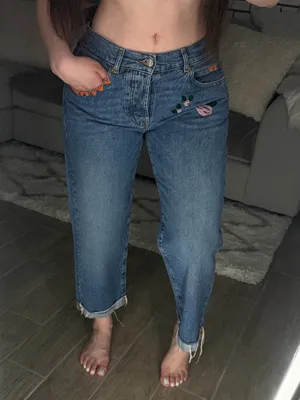 Roy Rogers blue ankle embroidered jeans Size 28 thumbnail 1