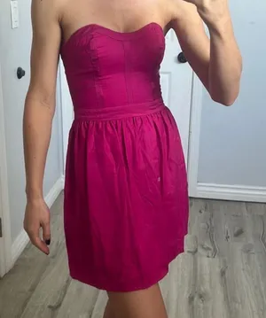 Keepsake Still on my Mind Dress Fuschia pink Sz‎ XS thumbnail 1