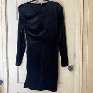 Bardot Black Dress 10L Wrap Velvet Formal Long Sleeve Occassion Party Gala Event thumbnail 7