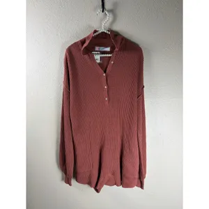 NEW Free People Beach XS Sweater Mini Dress Canyon Sunset Knit Lagenlook Boho thumbnail 2