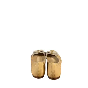 Tory Burch Women’s Beige Patent Leather Trudy Bow Front Slip On Flats Size 7.5 thumbnail 8