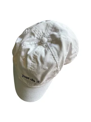 Nike Just Do It White JDI Cap Athletic Athlesure thumbnail 3