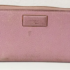Tumi‎ Pink Pebble Leather Full Zip Long Multi Card Wallet thumbnail 2