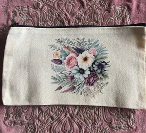 & Other Stories Makeup & Accessories Small Canvas Zipper Bag Size 5.1 by 8.3 inches NWT thumbnail 1