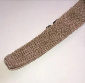 Vintage Woven Tan Belt with Dark Metal Buckle thumbnail 1