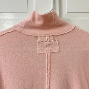 We The Free XS Oversized Comfy Minimalist Pink‎ Tunic Mock Neck Cotton Shirt Top thumbnail 3
