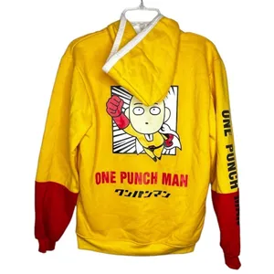 OPPAI One Touch Man Hoody Sweatshirt Yellow Size XL thumbnail 6
