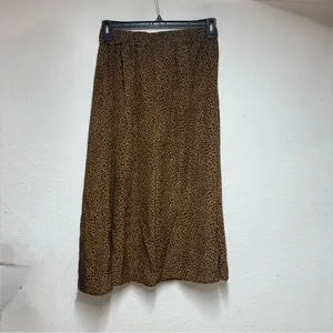 Brown Leopard Skirt Size XL thumbnail 2