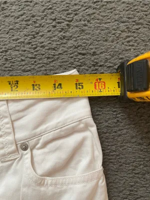 LOFT White Cropped Capris with Triple-Button Waist thumbnail 4