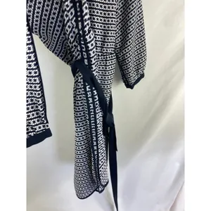 Banana Republic Chain Riveria Dress Tie Waist V Neck Size 0 thumbnail 5