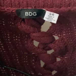 Urban Outfitters BDG Dark Red Knit Button-Up Cardigan Sweater Sz. thumbnail 3