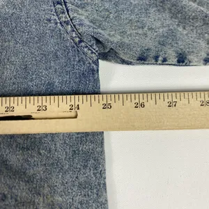Vintage Angel Stars Denim Shirt Womens Large Blue‎ Applique Buttons 90s thumbnail 14