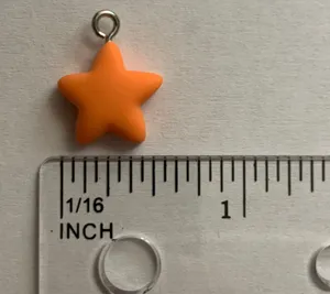 Orange Star Charm Pendant thumbnail 5