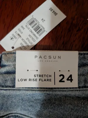 PacSun Light Blue Rhinestone Flare Jeans thumbnail 10