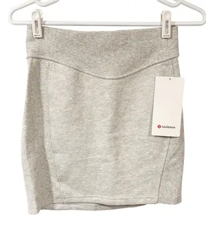 Lululemon Grey Scuba High-Rise Mini Skirt Size‎ XS NEW thumbnail 1