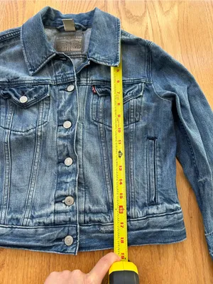 Levi's Original Trucker Denim Jacket Blue‎ Women's Size Medium M 70270-0038 thumbnail 8