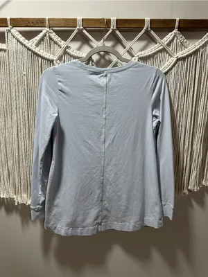 Pact Light Blue Long Sleeve Crewneck Tee thumbnail 2
