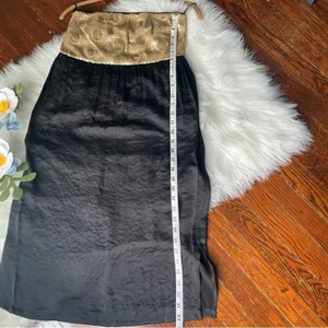 Glam Gold & Black Sequin Strapless Dress NWOT thumbnail 8