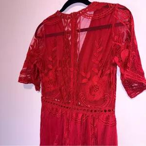Eleter Romantic Whimsigoth Romper Maxi Dress Boho Lace Women S Dark Cottage thumbnail 8