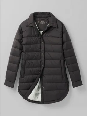 Prana Global Thistle Down Filled Black Long Coat XS thumbnail 2