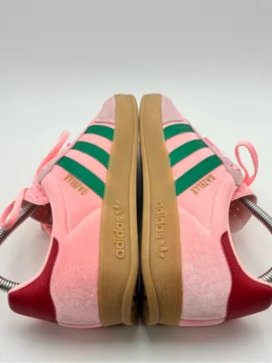 adidas Originals Gazelle Indoor W Glow Pink Court Green Gum Women Casual JI2713 thumbnail 8