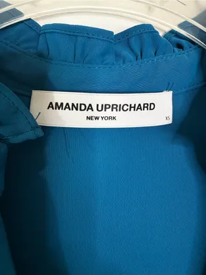 AMANDA UPRICHARD Diego Tiered Mini Dress in Turquoise Blue Size XS thumbnail 5