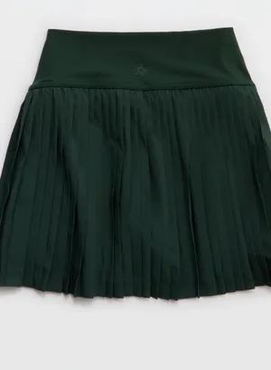 Aerie Blue Pleated Skirt thumbnail 3