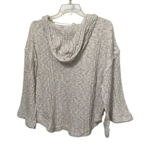 Free People Baja Babe Hacci Hooded Knit Sweater Womens Size Small Oversized thumbnail 8