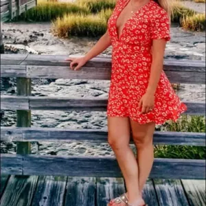 ✨ Garden Explorer Red Floral Print Mini Dress✨ thumbnail 12