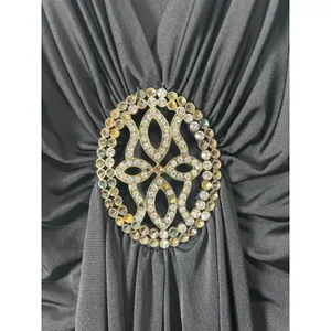 Vintage‎ Y2K Black Jeweled (missing stones) Handkerchief Hem Dress Glam Fairy LG thumbnail 3