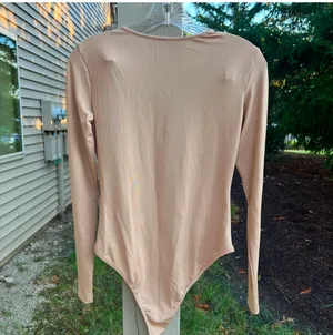 Women's Tan and brown bodysuit #bodysuit thumbnail 2