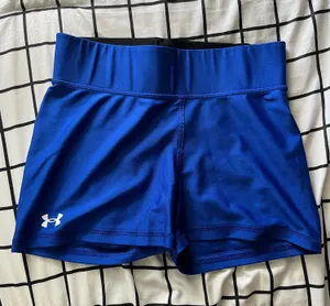 Under Armour royal blue spandex shorts thumbnail 1