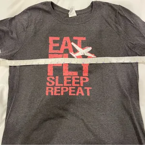 “Eat, Fly, Sleep, Repeat” Aviation Graphic T Shirt thumbnail 2