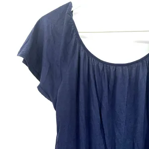 Splendid size small blue short sleeve blouse‎ top shirt tie back supma cotton thumbnail 3