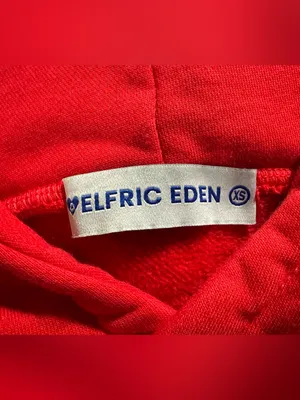 Aelfric Eden Star Color Contrast Oversized Hoodie size XS red thumbnail 7