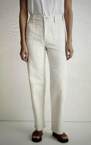Madewell The Perfect Vintage Wide-Leg Jean w/Patch Pockets Vintage Canvas Sz 32 thumbnail 2