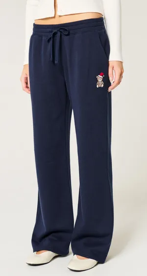 Hollister Teddy Bear Graphic Straight Sweatpants thumbnail 1