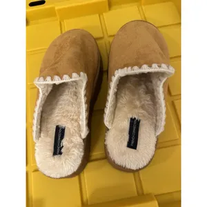 French Connection Chunky Women's Slippers Slip On Platform Brown Size 9/10 thumbnail 2