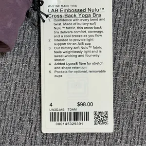 Lululemon Lab Embossed Nulu Cross-Back Yoga Bra thumbnail 14