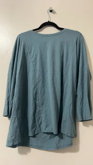AnyBody Women's Slate Blue 3/4 Sleeve Top US XL thumbnail 2