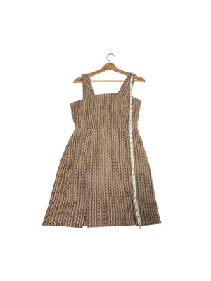 Francesca’s Tweed Mini Dress Womens M Square Neck Preppy Old Money Academia thumbnail 10