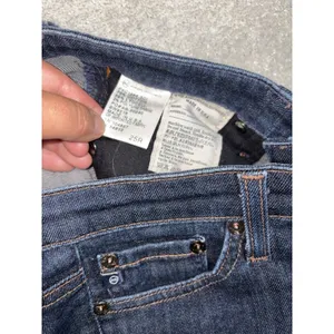 adriano goldschmied jeans womens stevie straight dark wash low rise‎ 25r thumbnail 4