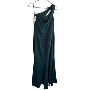 XSCAPE Lucy Long‎ Scuba 14 Green Crepe One Shoulder Dress thumbnail 4