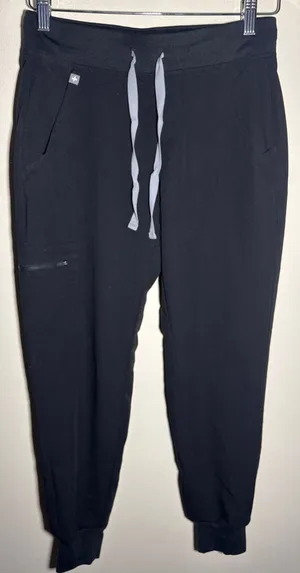 FIGS Technical Collection Jogger Pants XS Black 25” inseam thumbnail 1