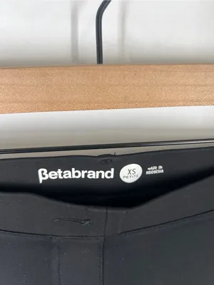 Betabrand Black Straight Leg Dress Pant Yoga Pants‎ XS Petite thumbnail 3