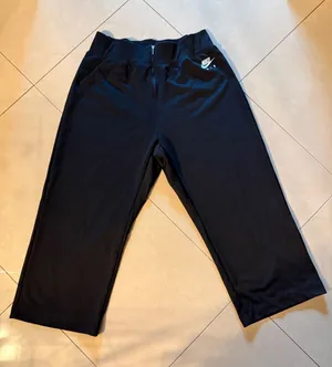 Nike Air Womens Black Wide Leg High Rise Zip Front Athletic‎ Pants Size 1X thumbnail 1