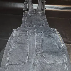 Madewell Womens Black Lunar Wash‎ Stretch Overalls XS thumbnail 3