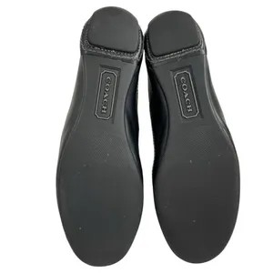 Coach Suee Black Monogram Canvas/Leather Lace-up Comfort Sneakers Size 6.5 thumbnail 8